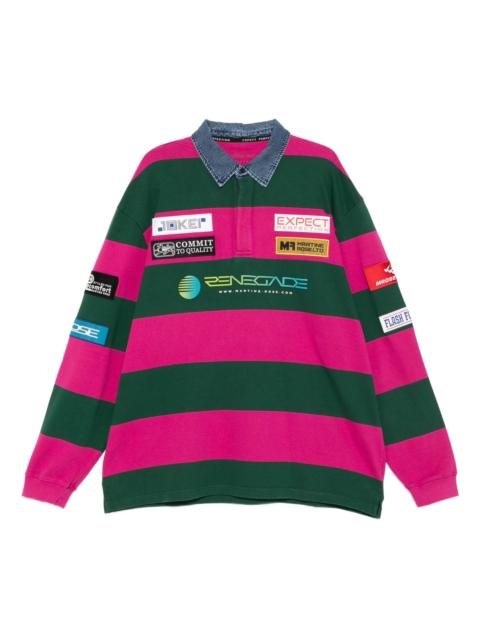 Martine Rose striped rugby polo shirt