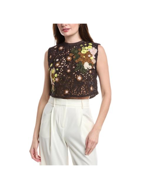 Valentino Valentino Wool & Silk-Blend Top