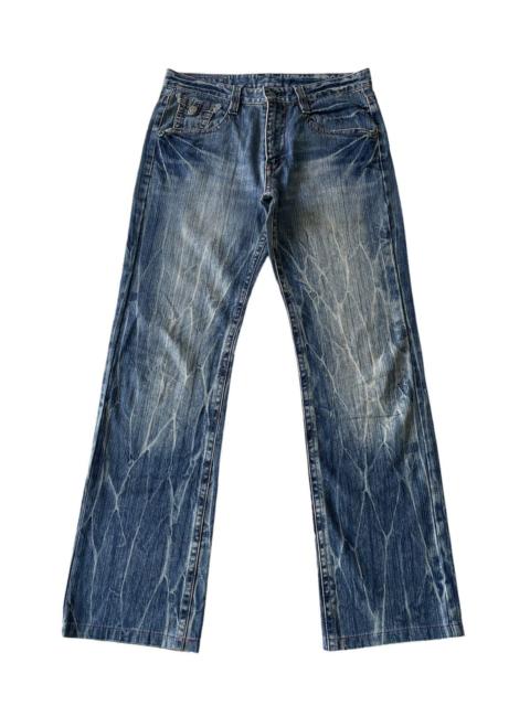 Other Designers Rare Vintage Raw Japanese Acid Wash Jeans