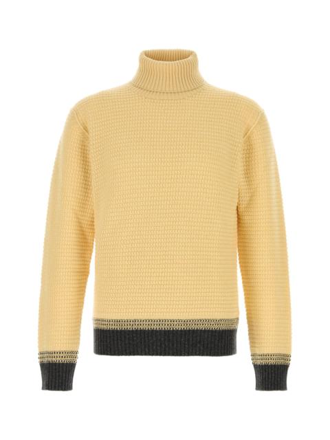 ZEGNA Yellow cashmere sweater