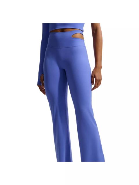 Nike Women's Zenvy High-Waisted Flared Leggings -Sapphire