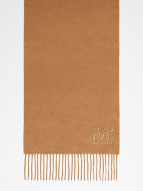 Max Mara WSDALIA Monogram-embroidered cashmere stole