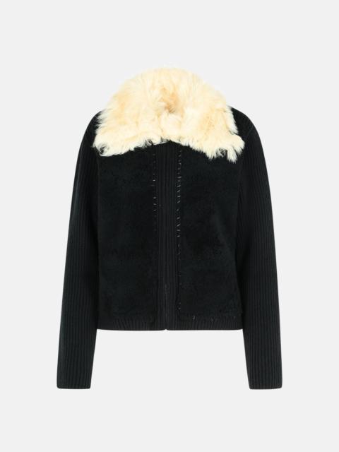 Marni BLACK VIRGIN WOOL SWEATER