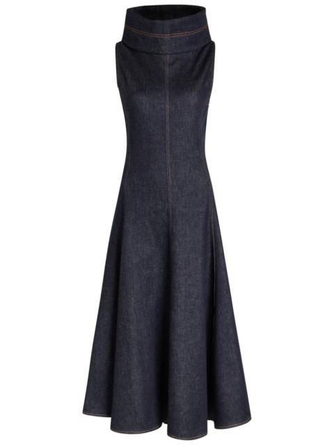 JACQUEMUS Jacquemus La Triangle De-nîmes Panelled Midi Dress