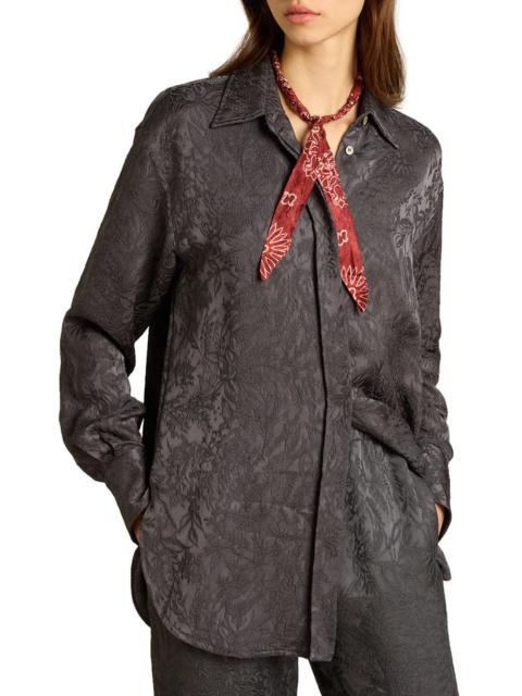 Golden Goose Toile De Jouy Jacquard Boyfriend Shirt