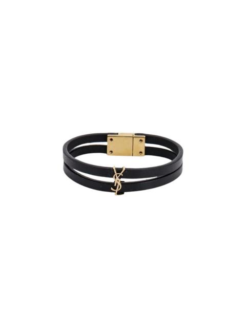 SAINT LAURENT Leather bracelet