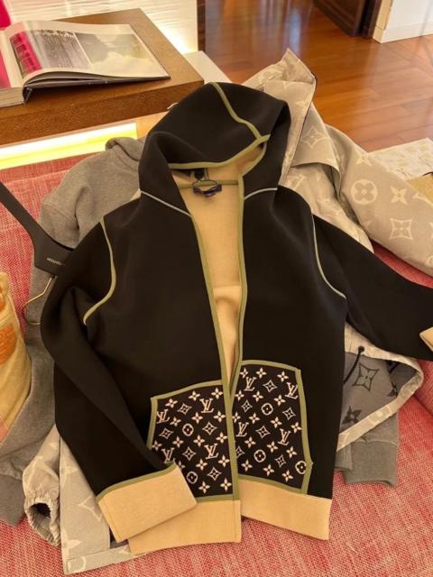 Louis Vuitton Louis Vuitton LV monogram print cardigan jacket with pockets