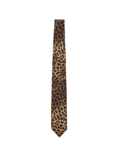 ERNEST W. BAKER Brown Classic Tie