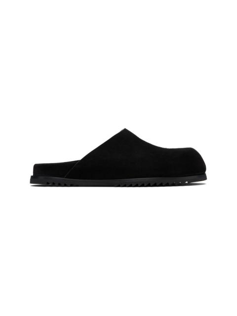 Rick Owens Black Concordians Granola Mule Loafers