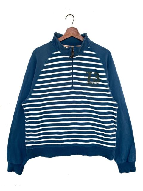 Other Designers Other - Timberland Half Zip Stripes Sweatshirt/Size L