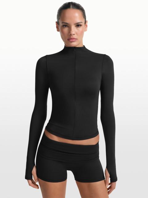 Nike NikeSKIMS Matte Women's 1/2-Zip Mock-Neck Long-Sleeve Top