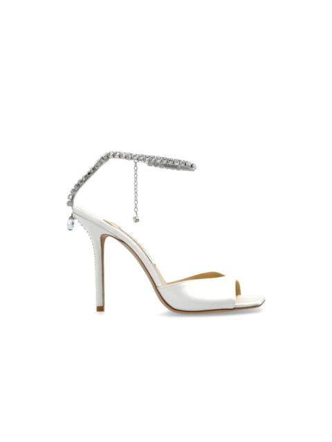 JIMMY CHOO JIMMY CHOO Saeda White Heeled Sandals New & Authentic (Women