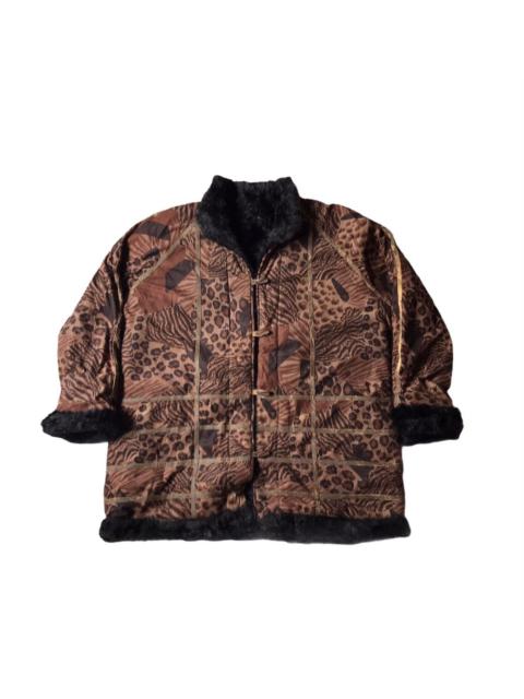 Other Designers Designer - RARE LEOPARD DESIGN FUR JACKET SHERPA