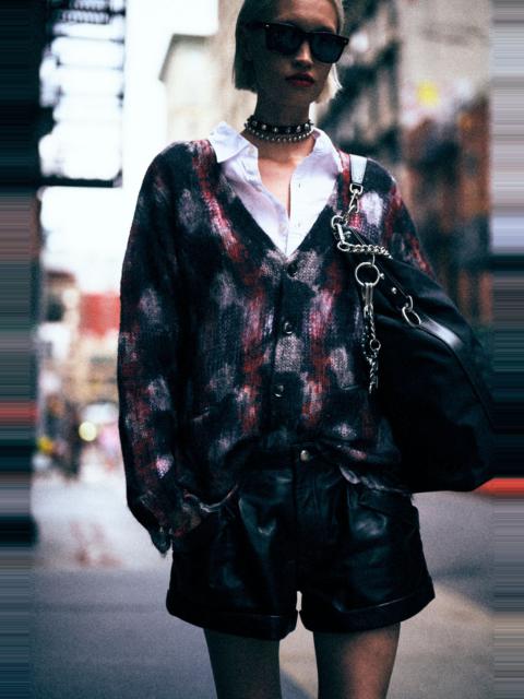 R13 PRINTED BOYFRIEND CARDIGAN