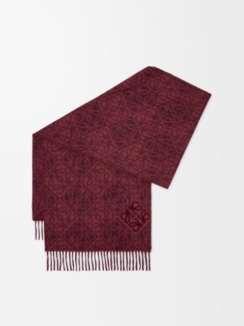 Loewe Anagram scarf in wool and cashmere