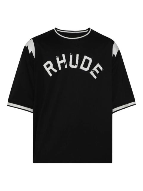 Rhude Logo Lightning Ringer Tee