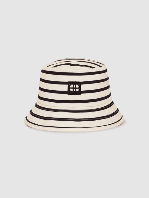 ANINE BING Nicks Bucket Hat - Black Stripe French Terry