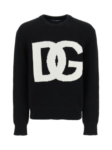 Wool Sweater With Dg Logo