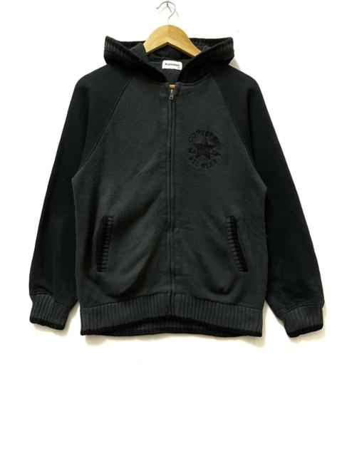 Converse Converse Mini Logo Zipper Varsity Jacket Black