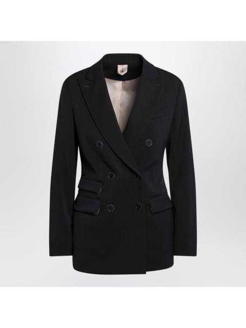 Max Mara Max Mara Blue Double-Breasted Wool Jacket Women