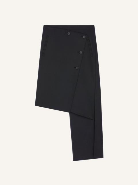 courrèges OBLIQUE POLYWOOL SKIRT