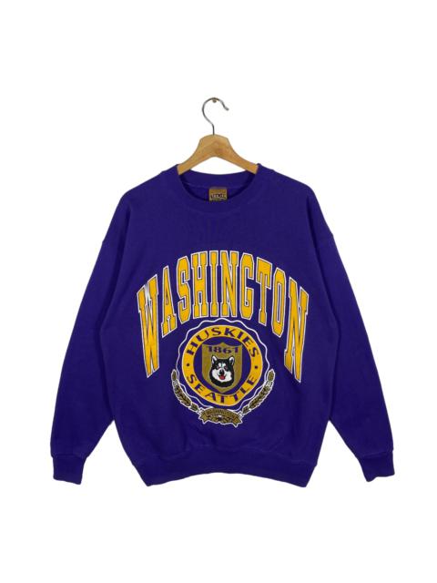 Other Designers Vintage - Vintage 90s University Washington Huskies Sweatshirt L Size