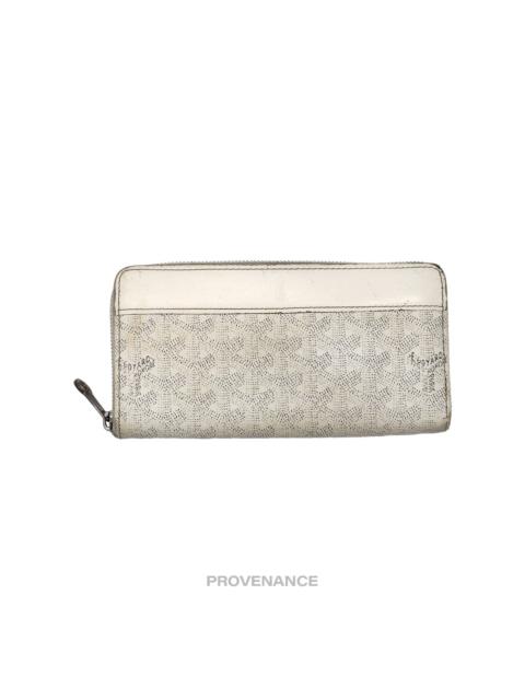 Goyard Goyard Matignon Zipped Wallet - White Goyardine