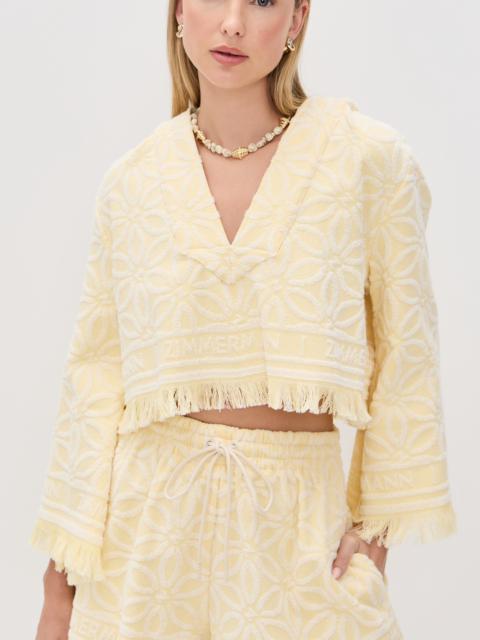 Zimmermann Coco Towelling Hooded Top