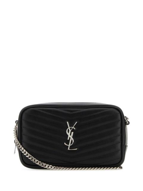 SAINT LAURENT Saint Laurent Women Black Leather Mini Lou Crossbody Bag