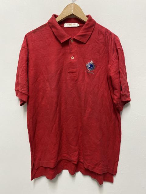 LANCEL Rare!! LANCEL polo shirt spell out small logo