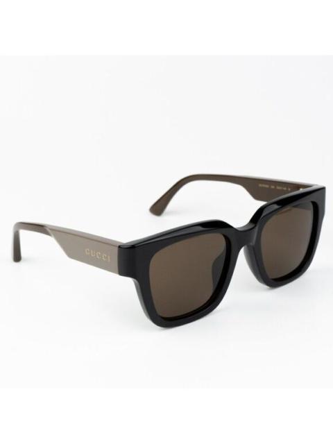 GUCCI NEW Gucci GG1670SK 004 Black Green Brown Unisex Square Sunglasses GG 1670SK
