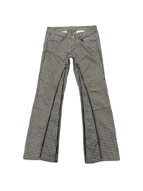 Hysteric Glamour OZONE ROCKS Checked Flare Pants Long zipper