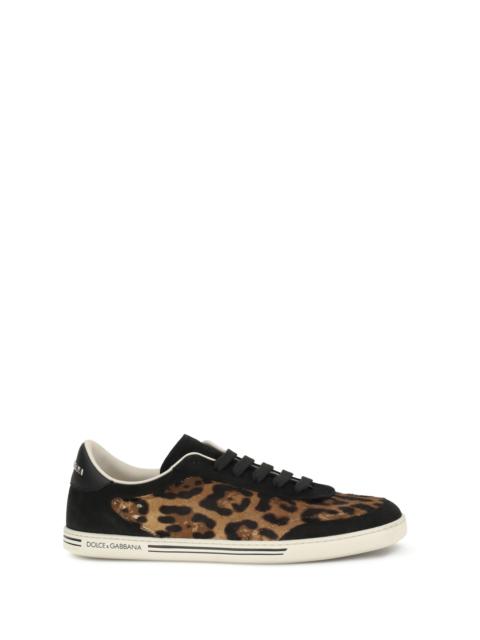 Dolce & Gabbana Dolce & Gabbana Men Saint Tropez Leopard Sneakers