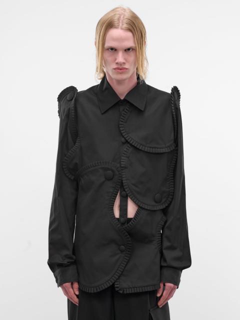 Walter Van Beirendonck Arp Art Patchwork Ruffle Shirt