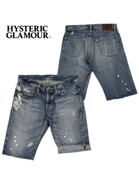 Vintage - Hysteric Glamour Selvedge Paint Splatter Short Denime