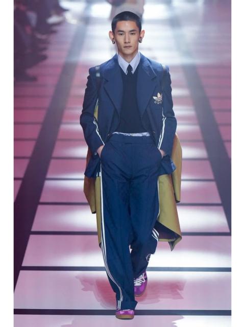 Other Designers Adidas × Gucci - Gucci - Adidas - F/W 22 - GG Trefoil Jacquard Trousers