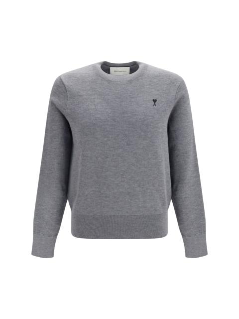AMI Paris AMI Paris Ami De Coeur Crew Neck Sweater Grey