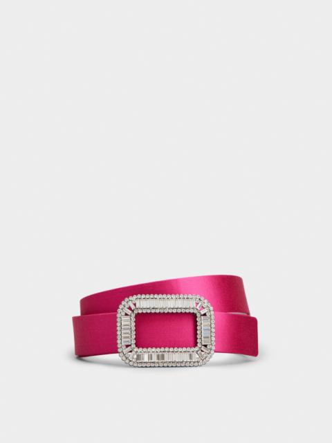 Roger Vivier Pilgrim Belt in satin