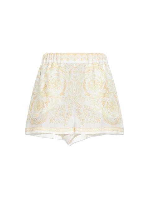 VERSACE Barocco Print Silk Shorts