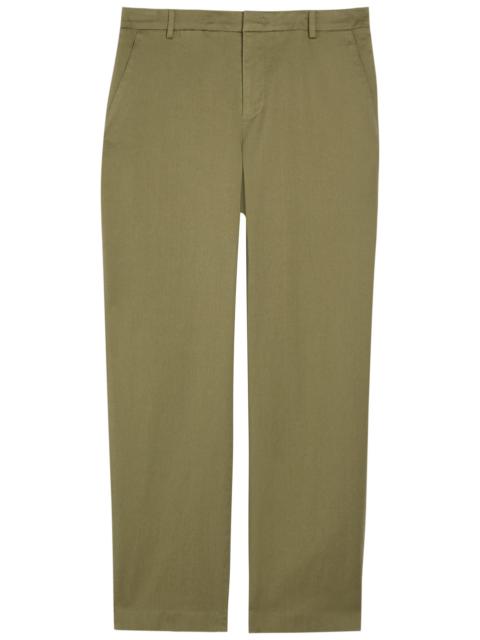 Vince Vince Straight-leg Stretch-cotton Trousers