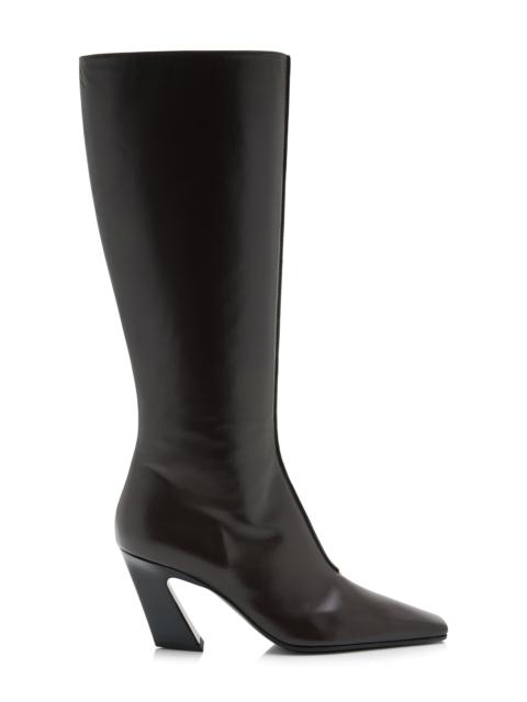 Bottega Veneta Banzai Leather Knee Boots brown
