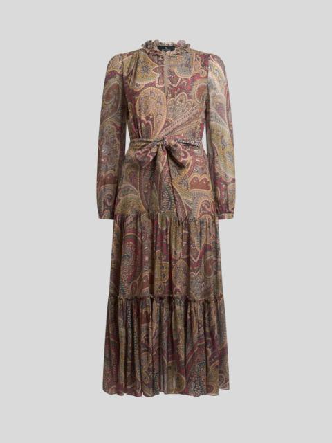 Etro SILK CREPON PAISLEY DRESS