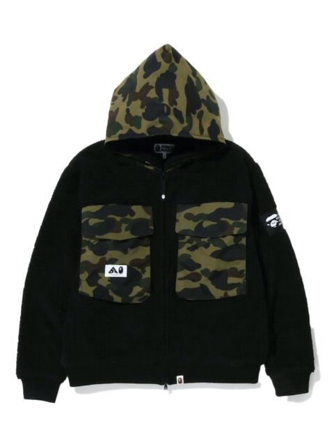 A BATHING APE® Big Pocket Relaxed Fit BOA Jacket "BLACK"