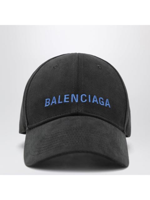 BALENCIAGA Balenciaga Black Baseball Cap With Embroidered Logo Men