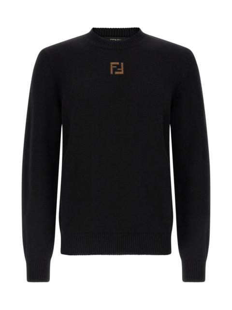 FENDI FF velvet micro sweater