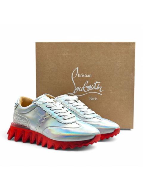 Christian Louboutin Loubishark Iridescent Sneakers - Laser Silver EU 43 / US 10