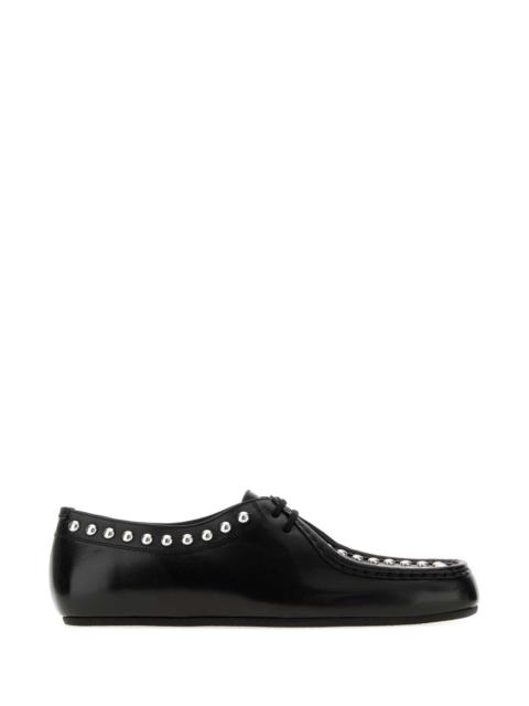 Jil Sander Jil Sander Men Black Leather Lace-Up Shoes