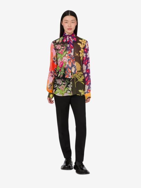 Moschino PRINTED SILK GEORGETTE SHIRT