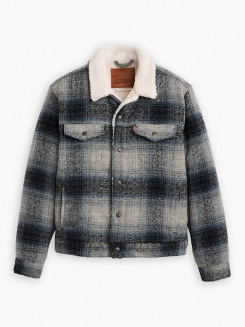 PLAID TYPE III SHERPA TRUCKER JACKET