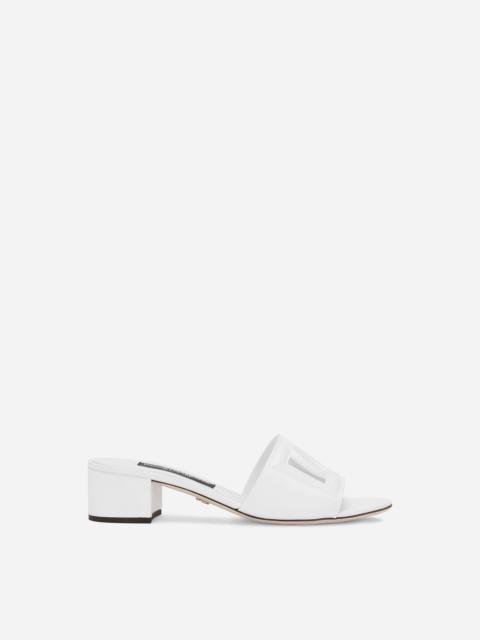 Dolce & Gabbana Calfskin mules with DG Millennials logo
